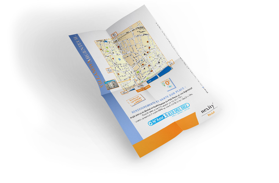 Tract immobilier format A2 verso